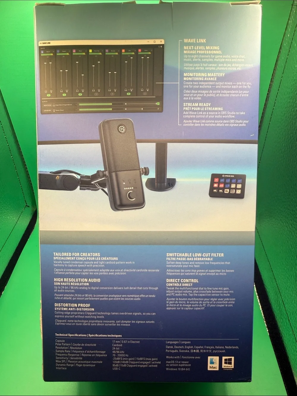 Elgato WAVE:3 Black Streaming Microphone - Boxed